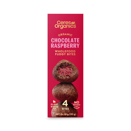 Chocolate Raspberry Fudgy Bites