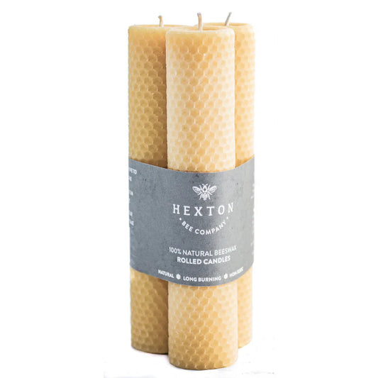 Hexton Rolled Beeswax Taper Candle Set 35 x 210mm