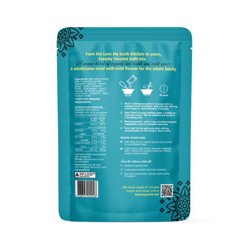 Organic Dahl Mix - Creamy Coconut