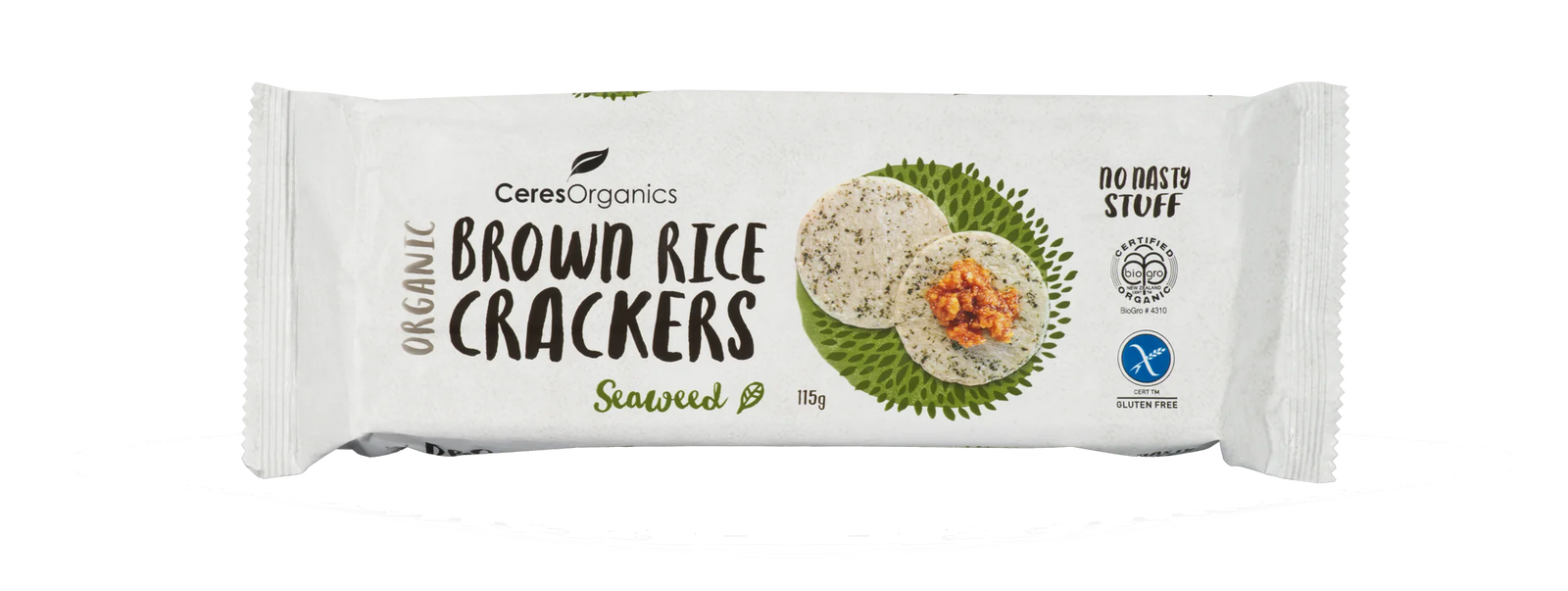 Brown Rice Crackers with Seaweed