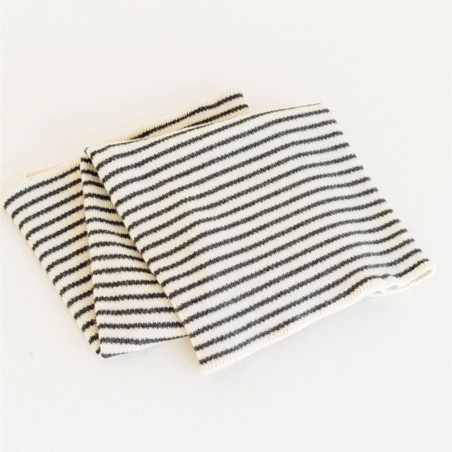 Foxtrot Home Charcoal Stripes Wool Baby Blanket