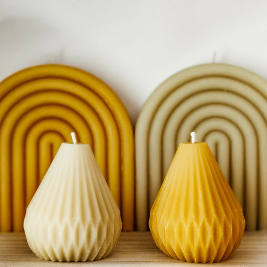 Hexton Beeswax Cone Candle