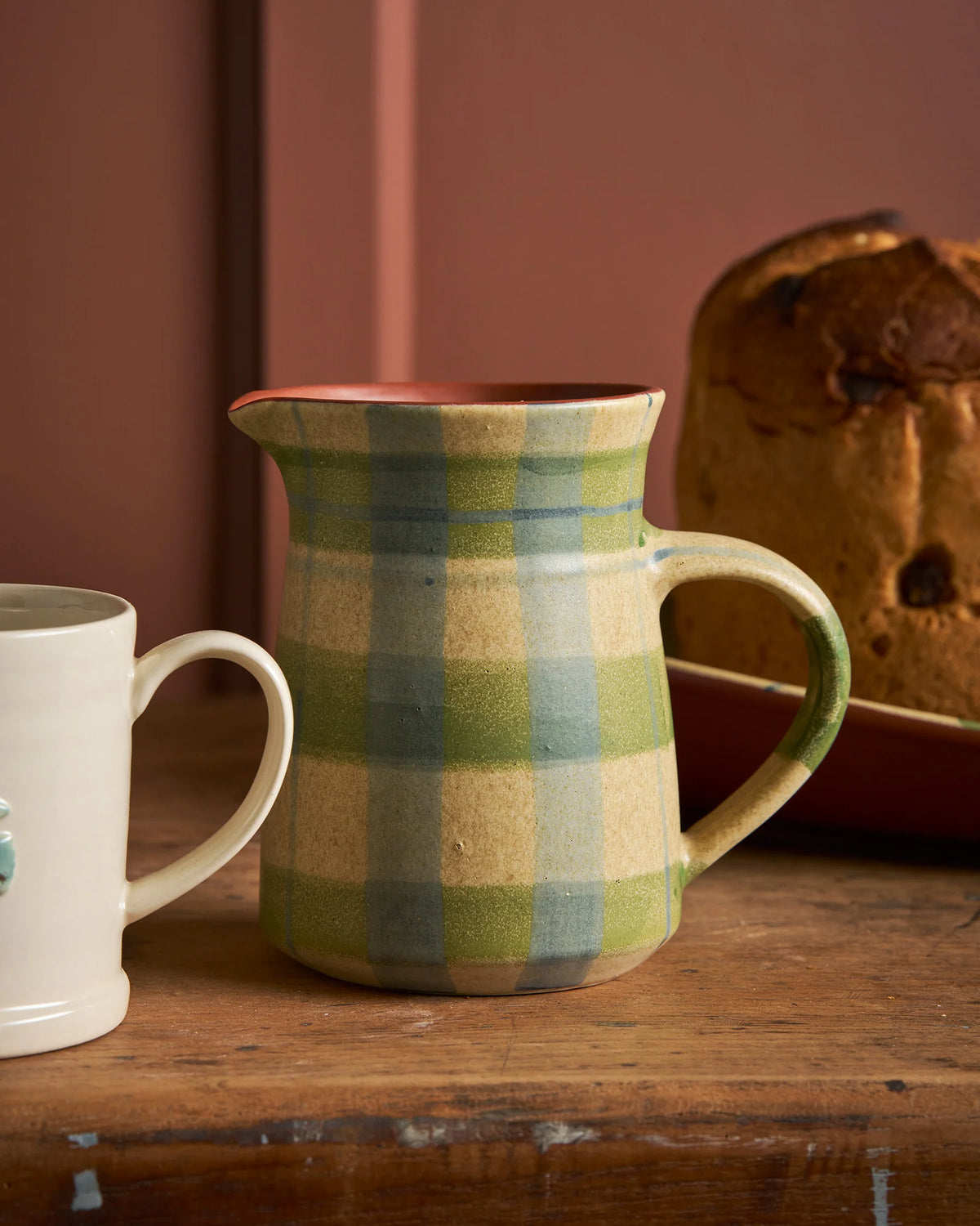 Jug Tartan Cinnamon Christmas