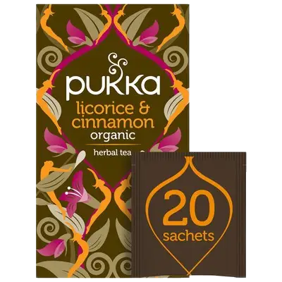 Pukka Licorice & Cinnamon - 20 herbal Tea Sachets