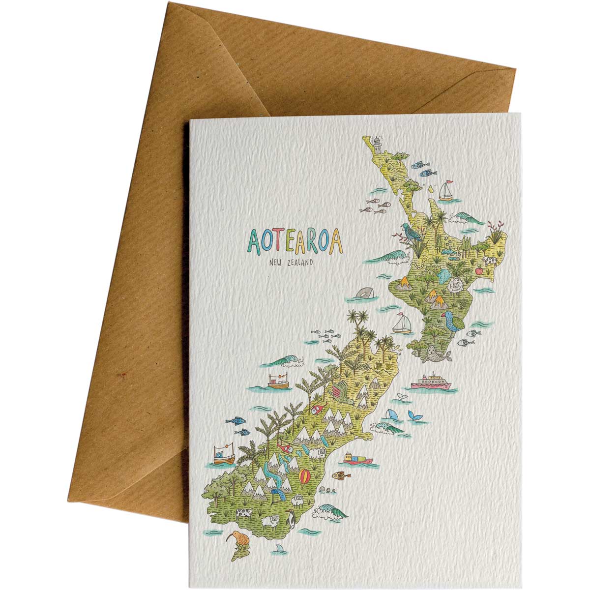 Little Difference NZ Nature Map Card