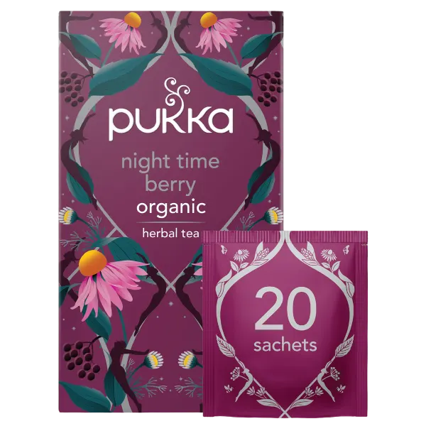 Pukka Night Time Berry Tea - 20 herbal Tea Sachets