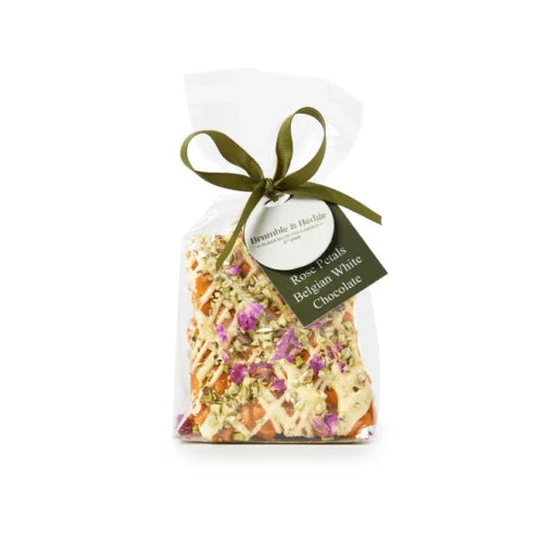 Bramble & Hedge Pistachio Rose Petal & White Belgian Chocolate Peanut Brittle