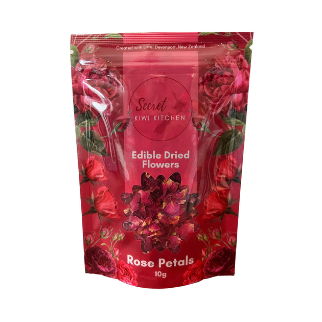 Edible Dried Flowers Red Rose Petals 10g