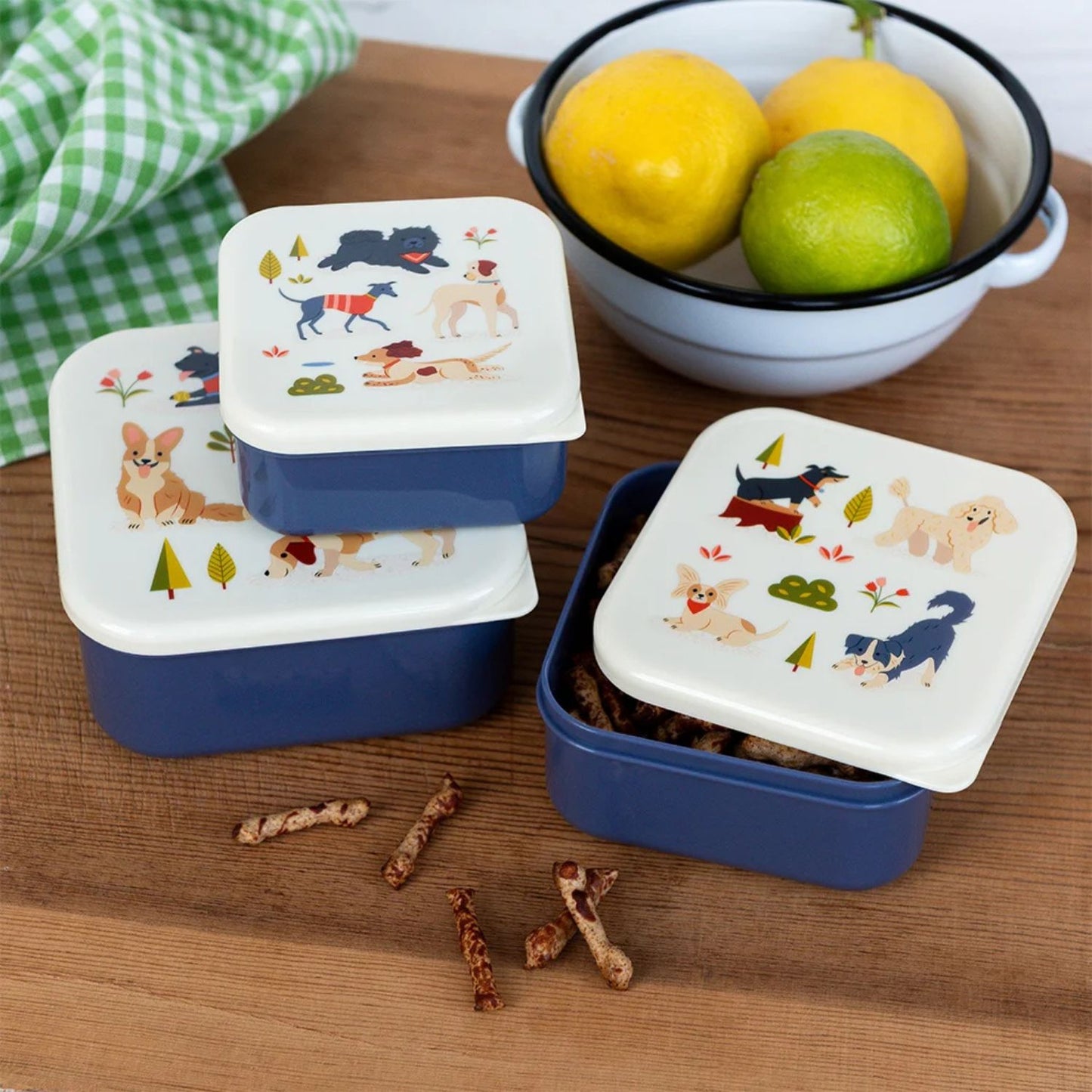 Snack Boxes (Set of 3) Dog Park