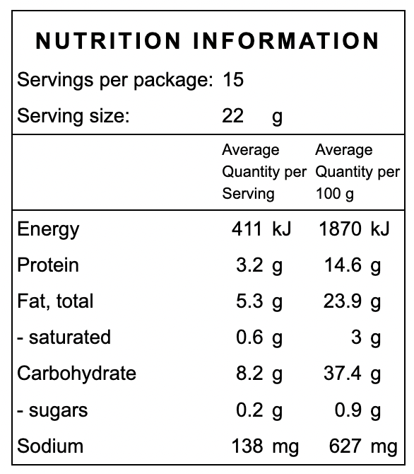Kiki Seed Cracker Mix Sea Salt