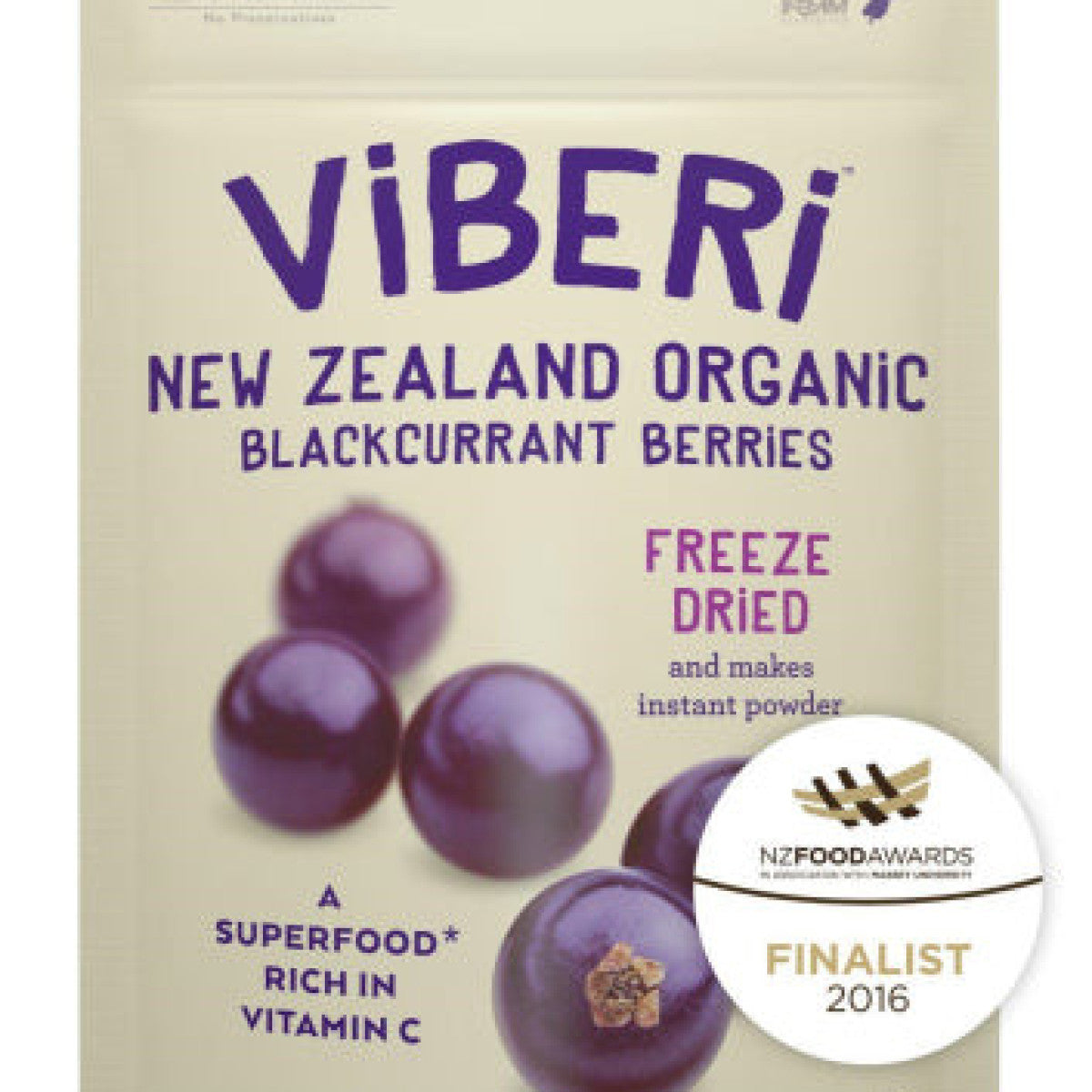 Viberi Freeze Dried Blackcurrants 120G