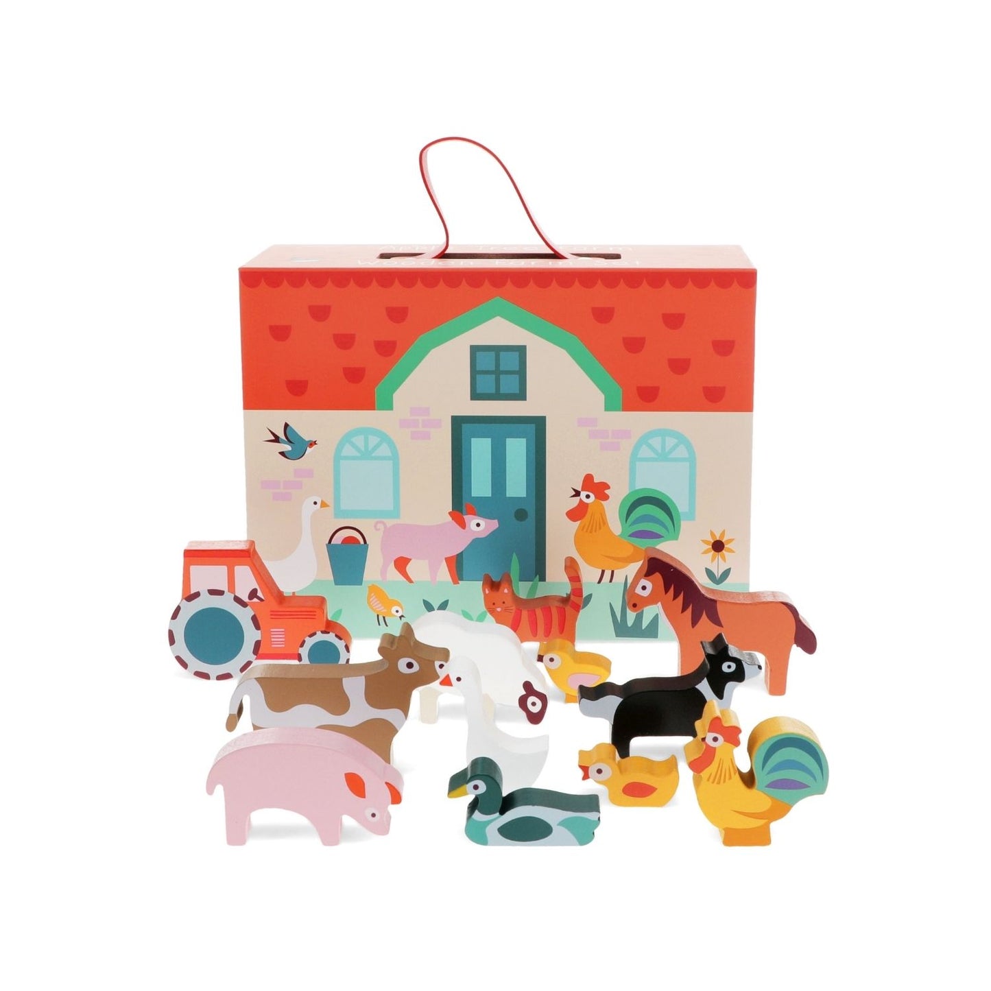 Wooden Farm Playset