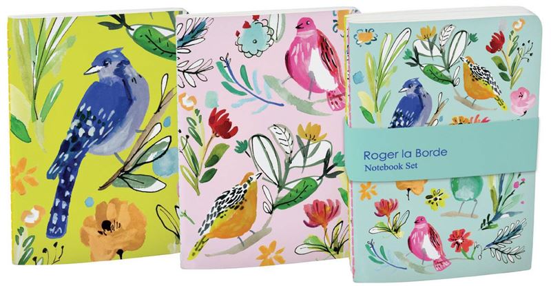 Birdlife Set of 3 A6 Notebooks