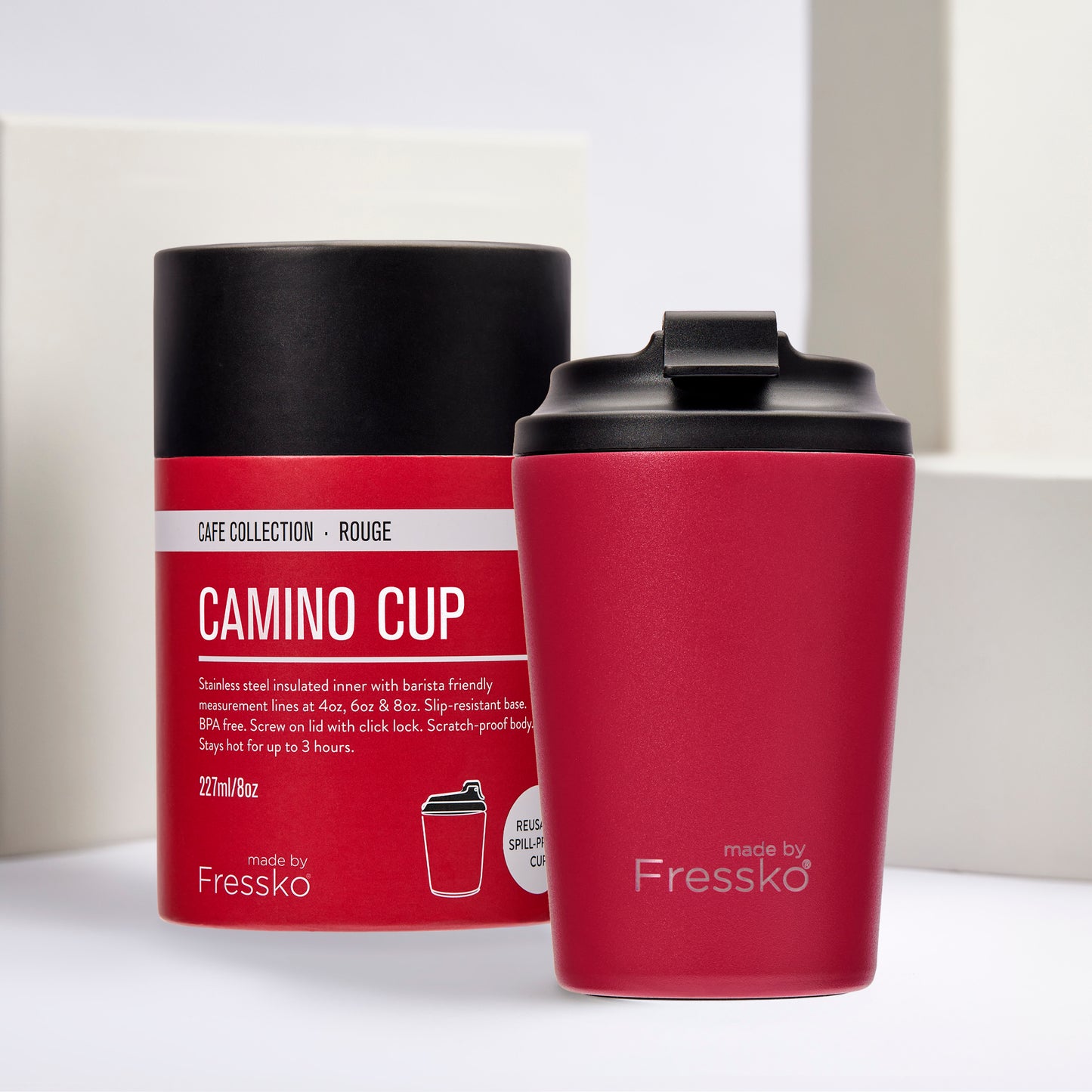 Fressko Camino Reusable Coffee Cup Rouge