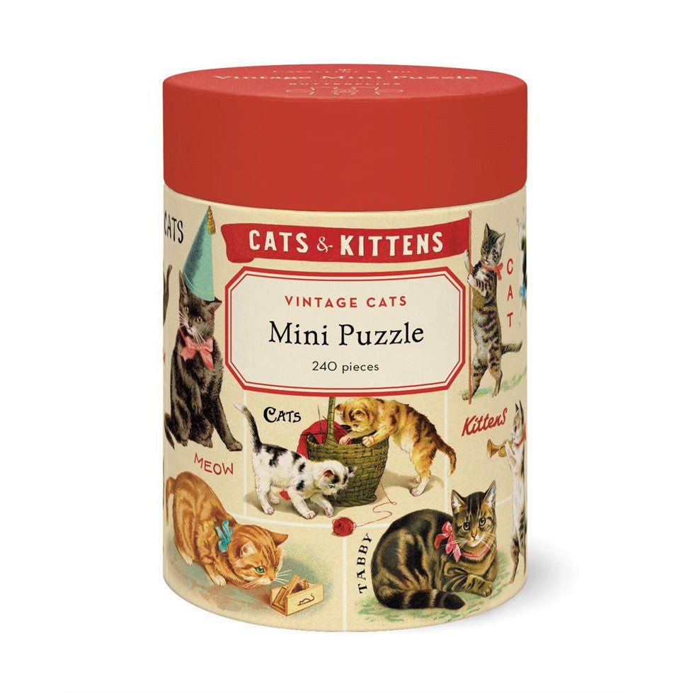 Vintage Cats 240 Piece Mini Puzzle