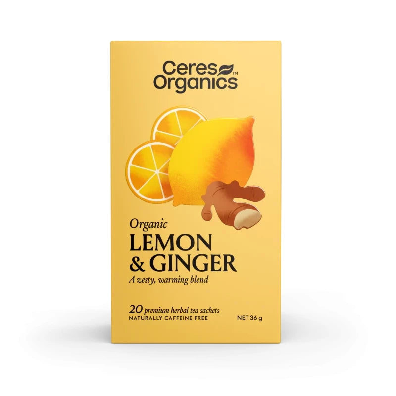 Ceres Organics Lemon & Ginger Herbal Tea