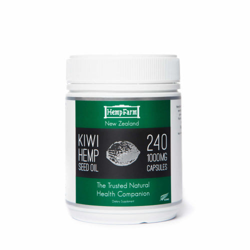 Pure Hemp Seed Oil Capsules - Omega 3 Supplements