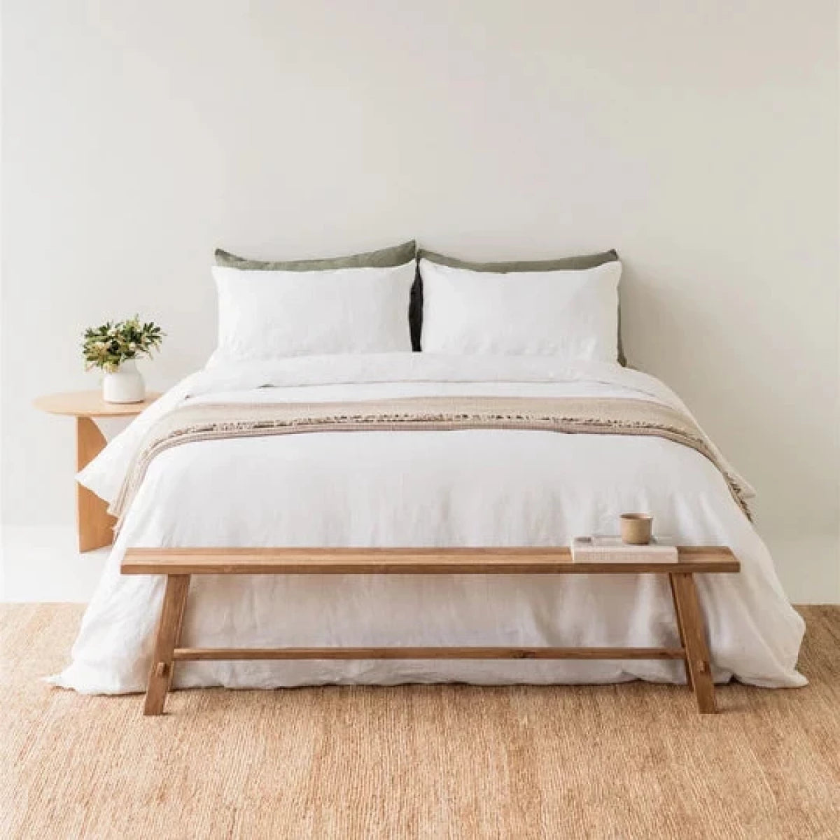 Foxtrot Home Sand Ribbed Wool Throw