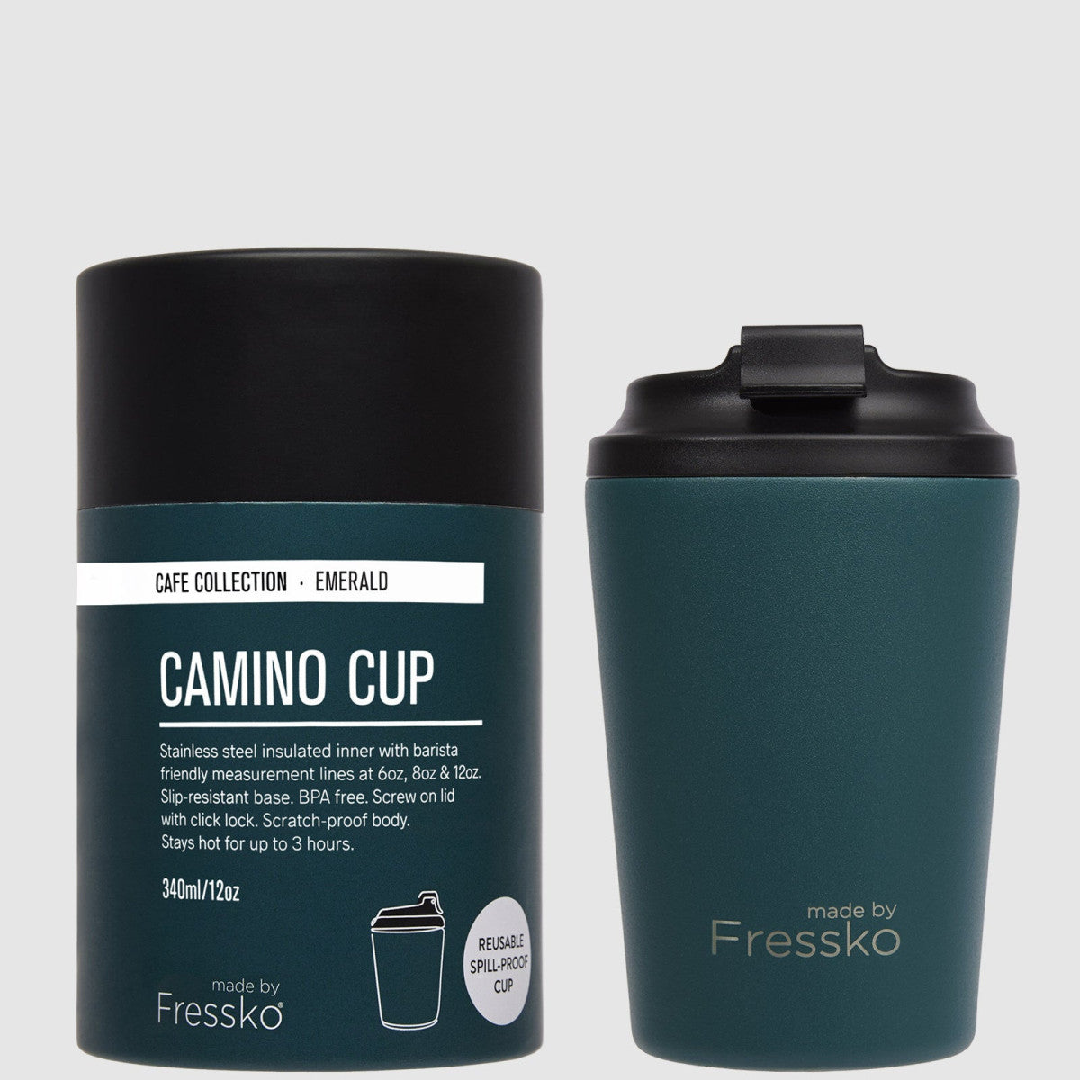 Fressko Camino  Reusable Coffee Cup Emerald