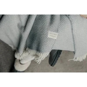 Grey Textured Throw