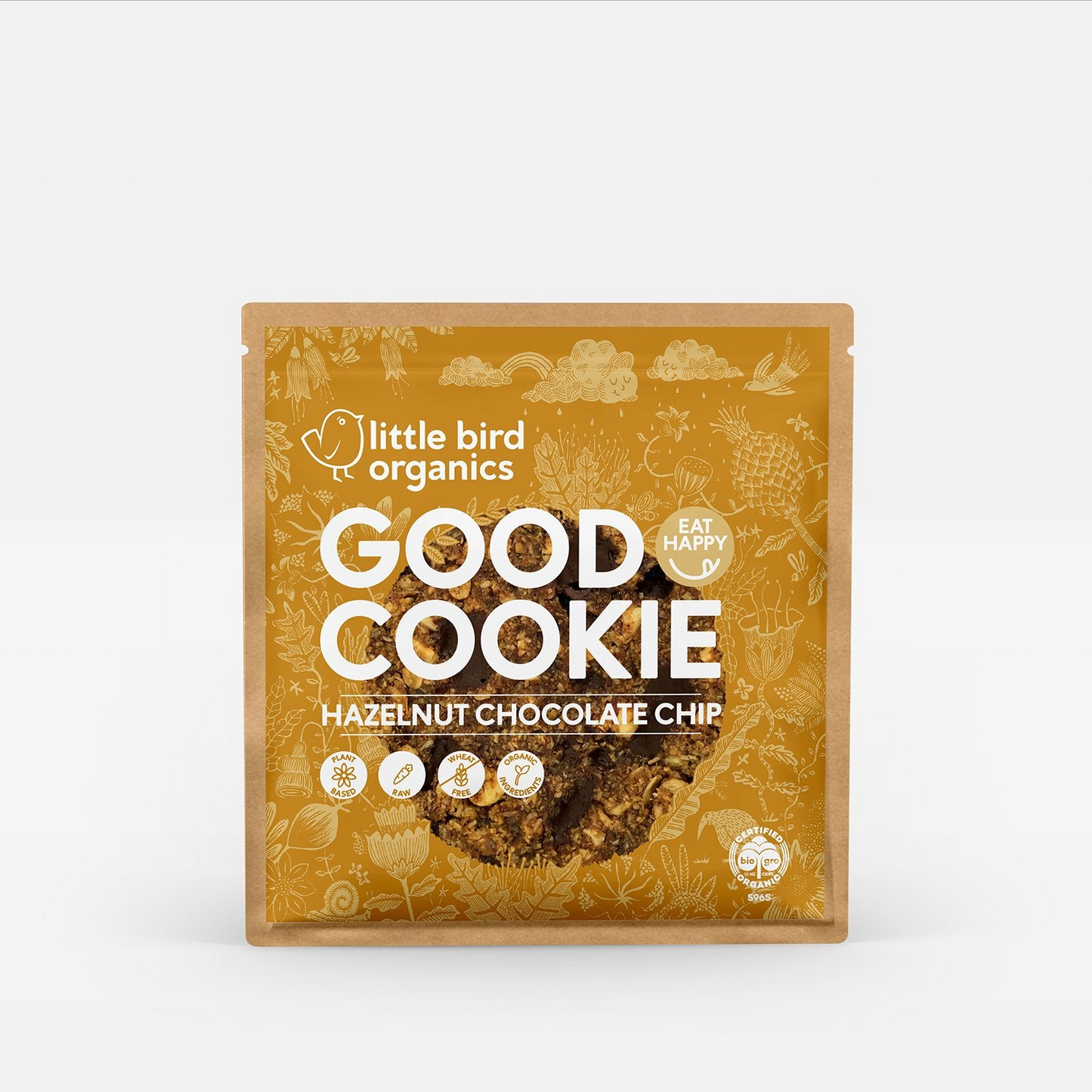 Little Bird Hazelnut Chocolate Chip Cookie 75G -front.jpg