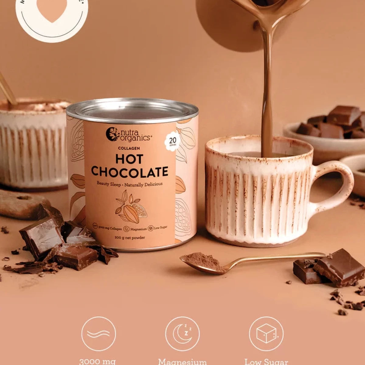 Nutra Organics Collagen Hot Chocolate