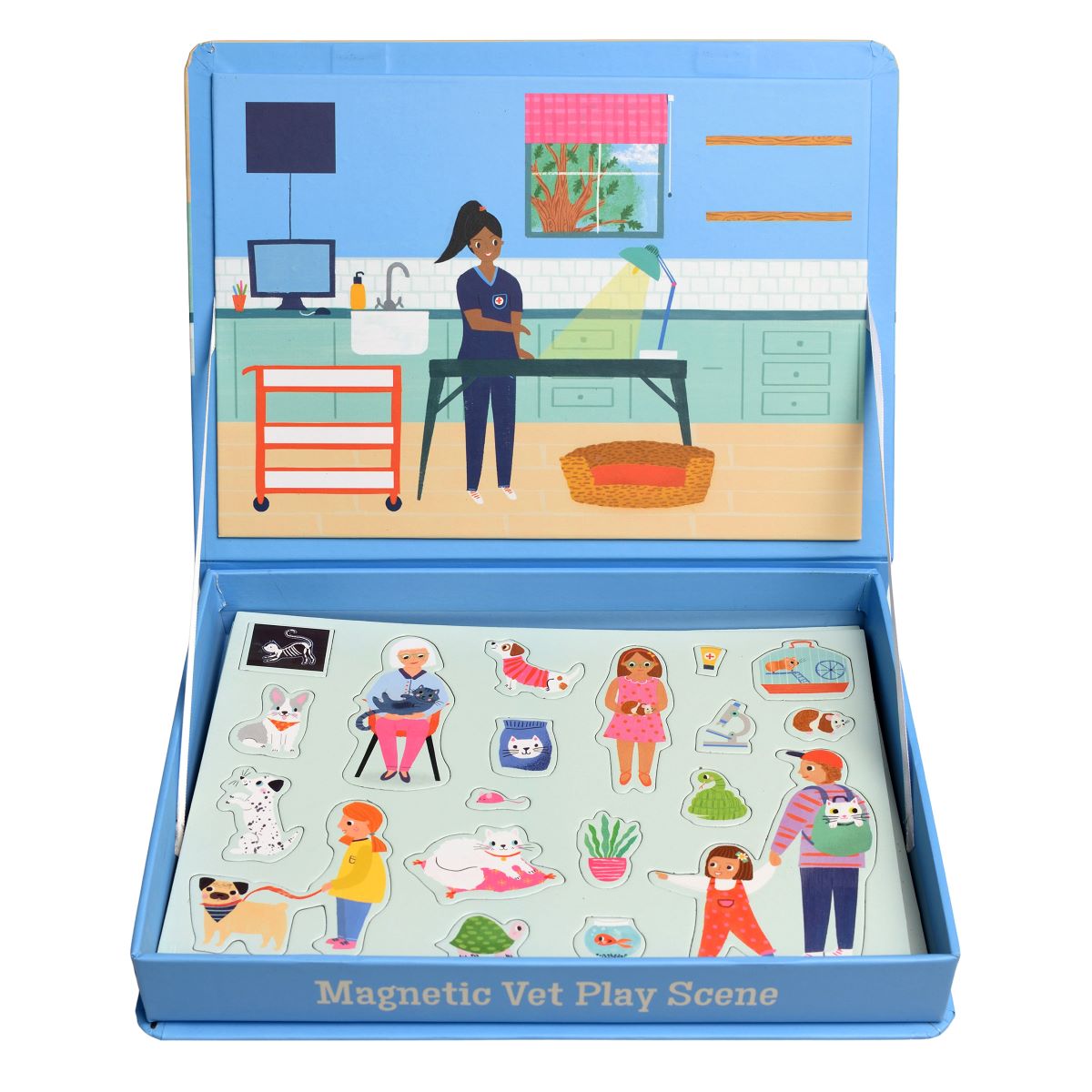 Magnetic Vet Play Scene Set - 75 Pieces