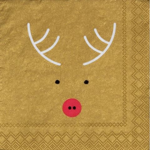Rader Rudolph Christmas Cocktail Napkin