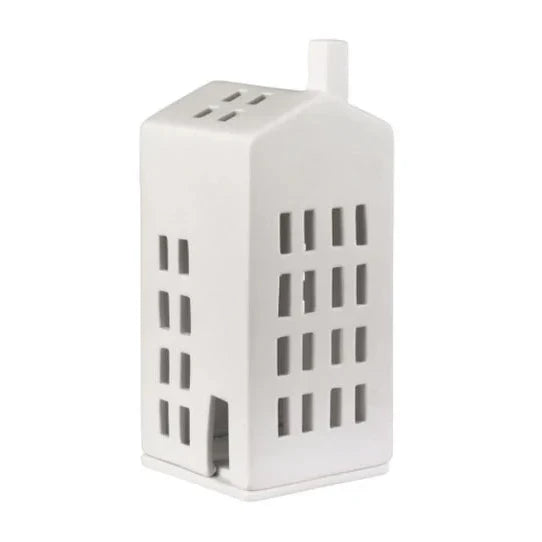 Small Windows Porcelain Tealight House