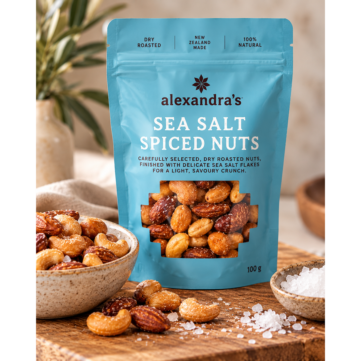 Alexandra's Spiced Nuts - Sea Salt