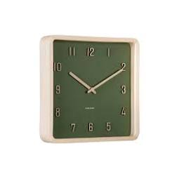Nervadura Square Clock - Dark Green