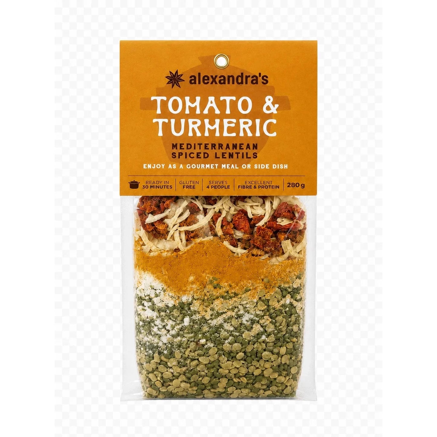 Alexandra's Tomato & Turmeric Green Lentils