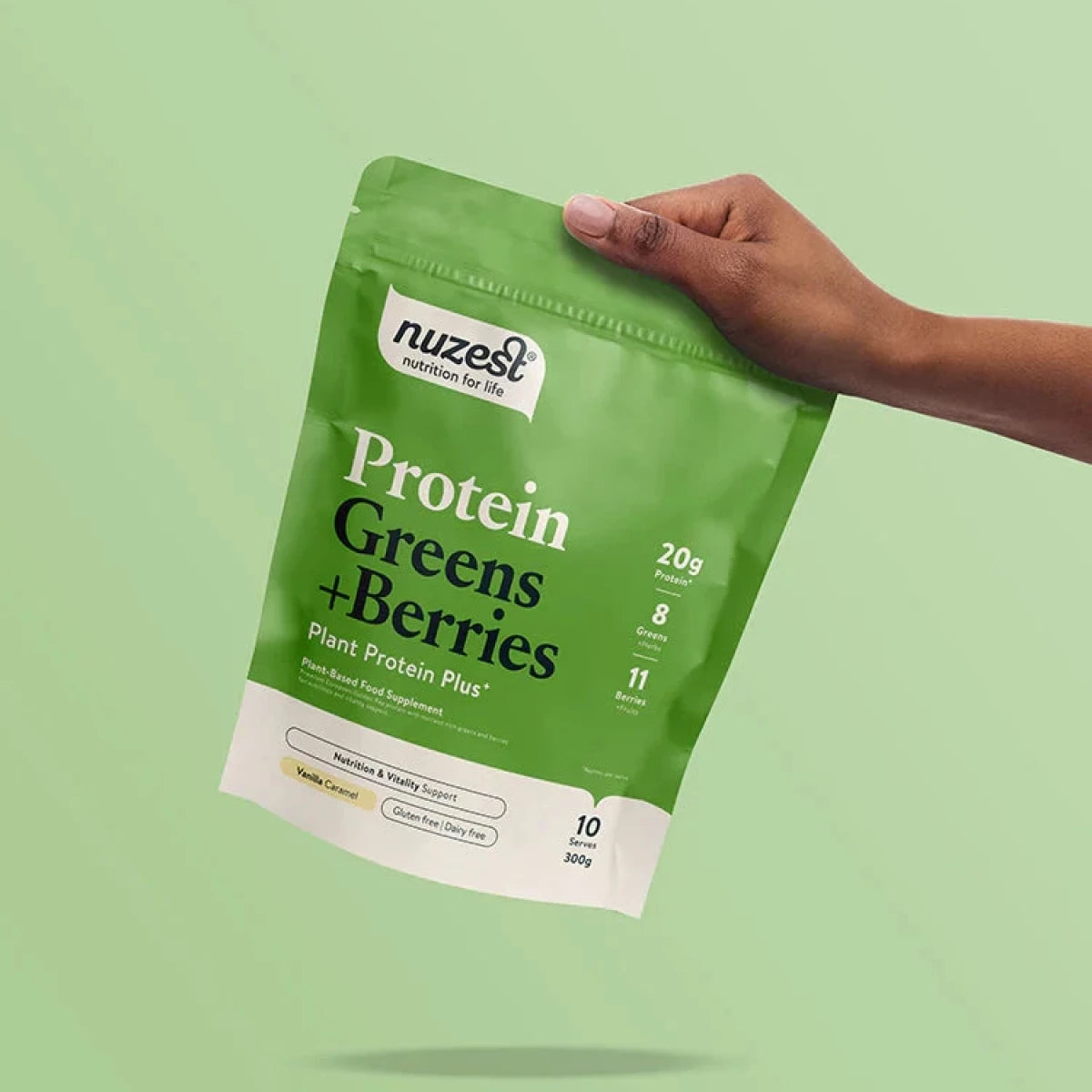 Protein Greens + Berries Vanilla Caramel