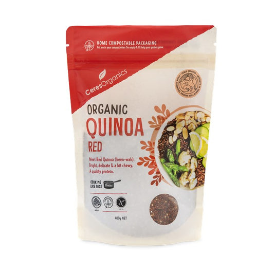 Ceres Organics Red Quinoa 400G -front.jpg