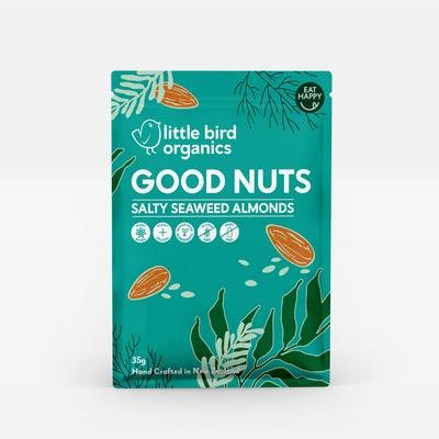 Little Bird Good Nuts Salty Seaweed Almonds &#8211; 35g-front.jpg
