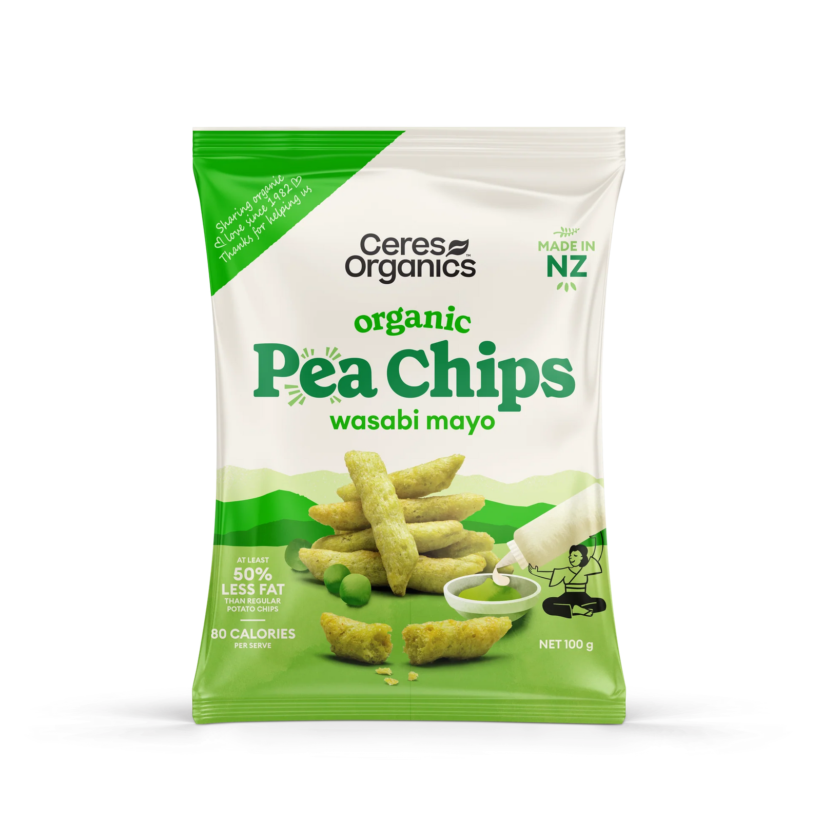 Pea Chips, Wasabi Mayo