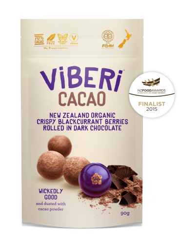 Viberi Cacao Dusted Blackcurrants 90g