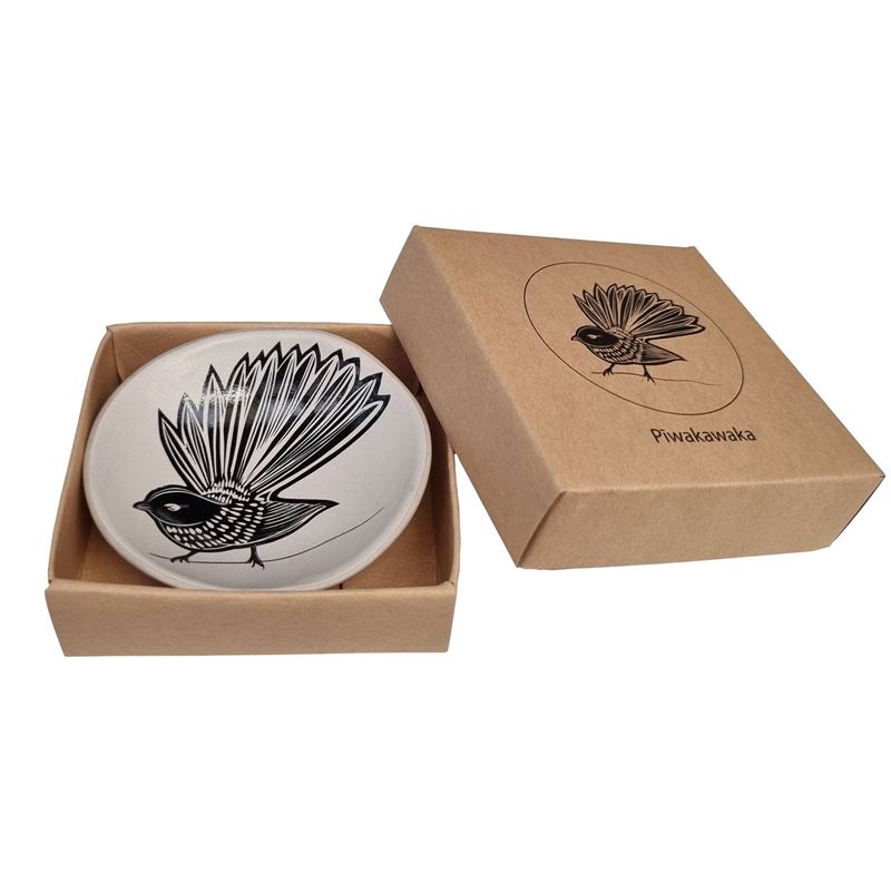 Piwakawaka Black & White 7cm Bowl