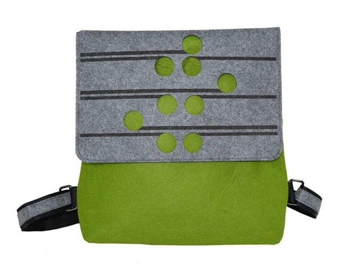 Ponga Green & Grey Backpack