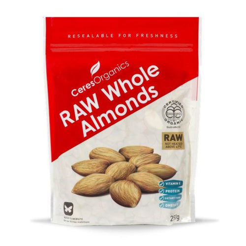 Raw Whole Almonds Snack Size 250G