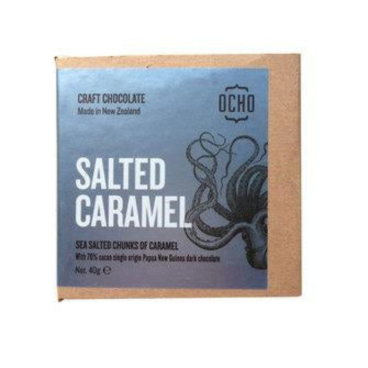 Ocho Salted Caramel Craft Chocolate 70% Cacao 40G