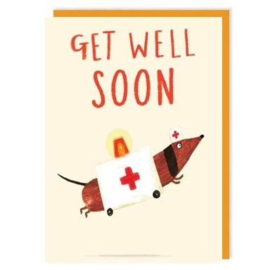 Get Well Soon Dachshund Card