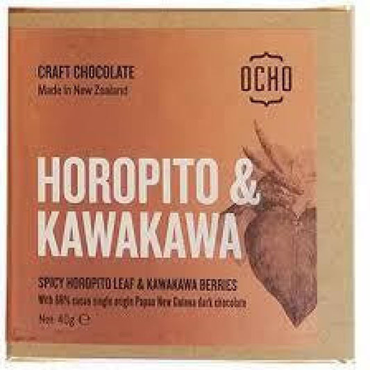 Ocho Horopito & Kawakawa Chocolate 66% Cacao 40G