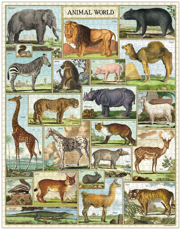 Animal 1000 Piece Vintage Jigsaw Puzzle