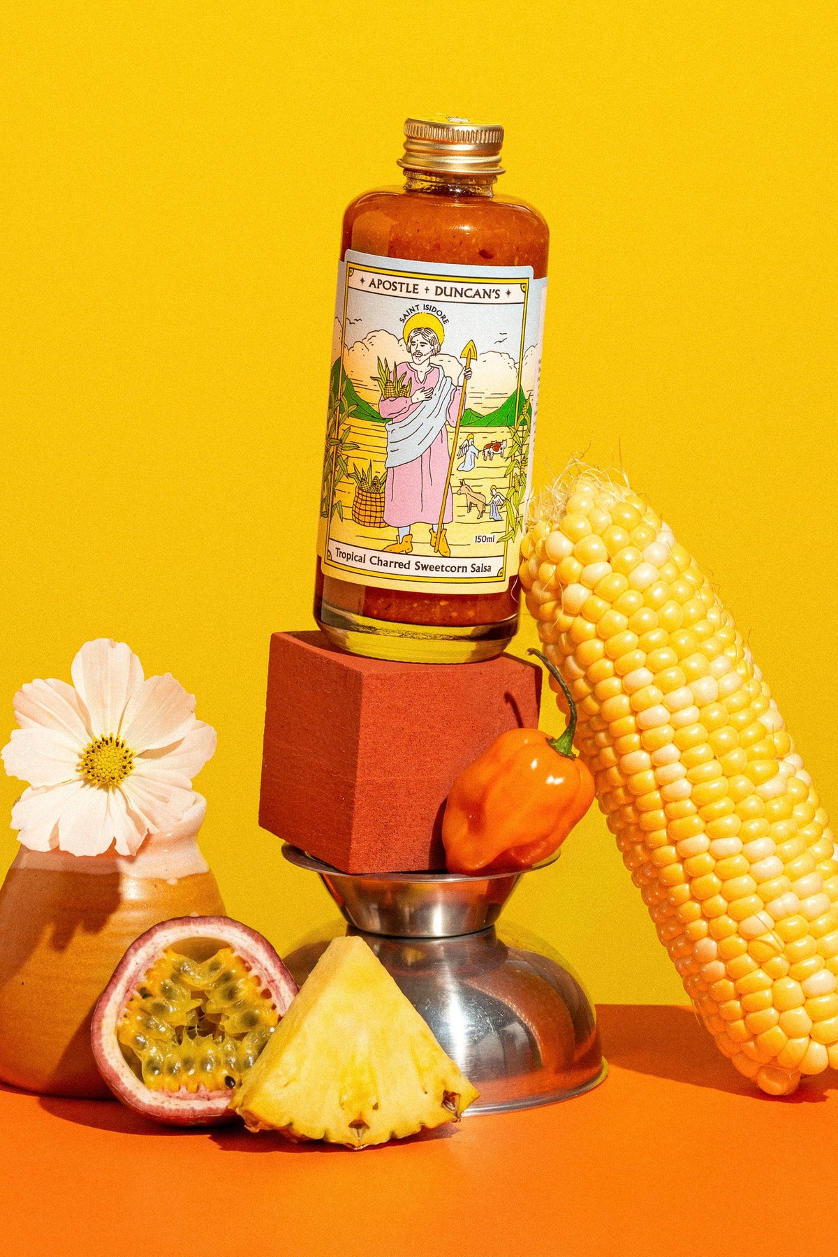 Saint Isidore Tropical Charred Sweetcorn Salsa