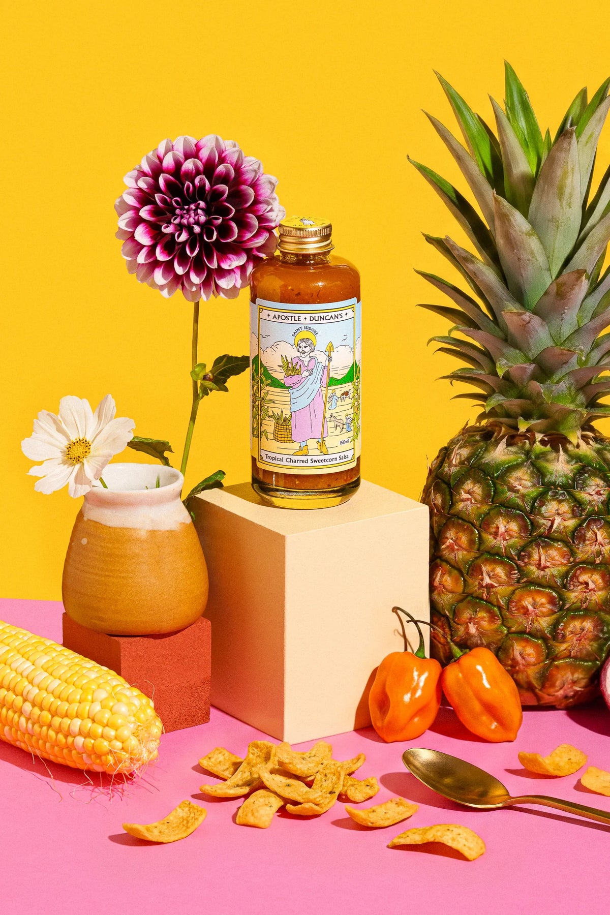 Saint Isidore Tropical Charred Sweetcorn Salsa