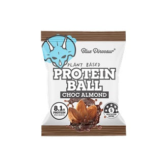 Blue Dinosaur Protein Ball Choc Almond