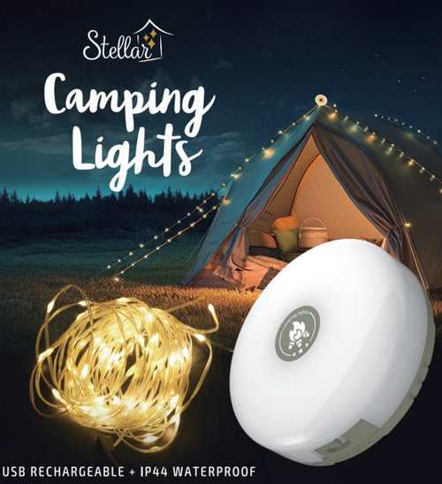 Camping Lights 10m Warm White