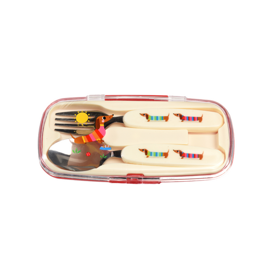 Sunny Sausage Dog Cutlery Set