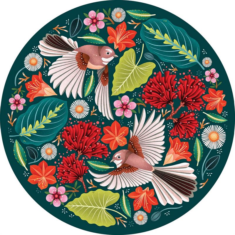 Chirpy Fantails Round Puzzle